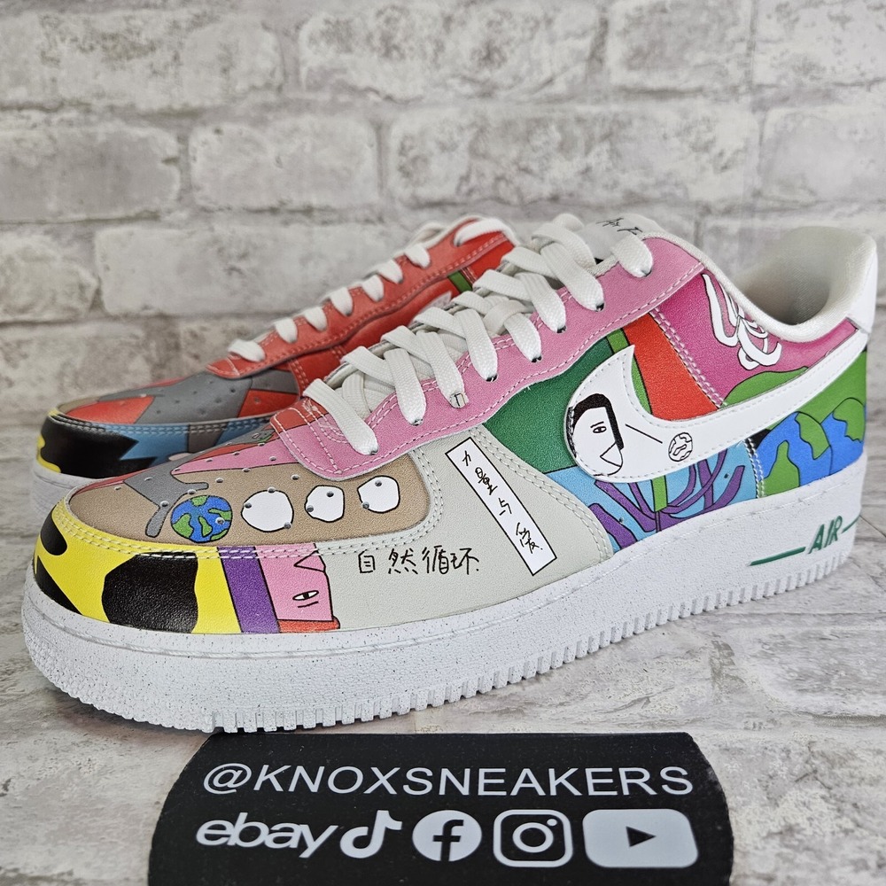 Nike Air Force 1 Low x Ruohan Wang Multi-Color 2020 CZ3990 900 Men's Size 9.5